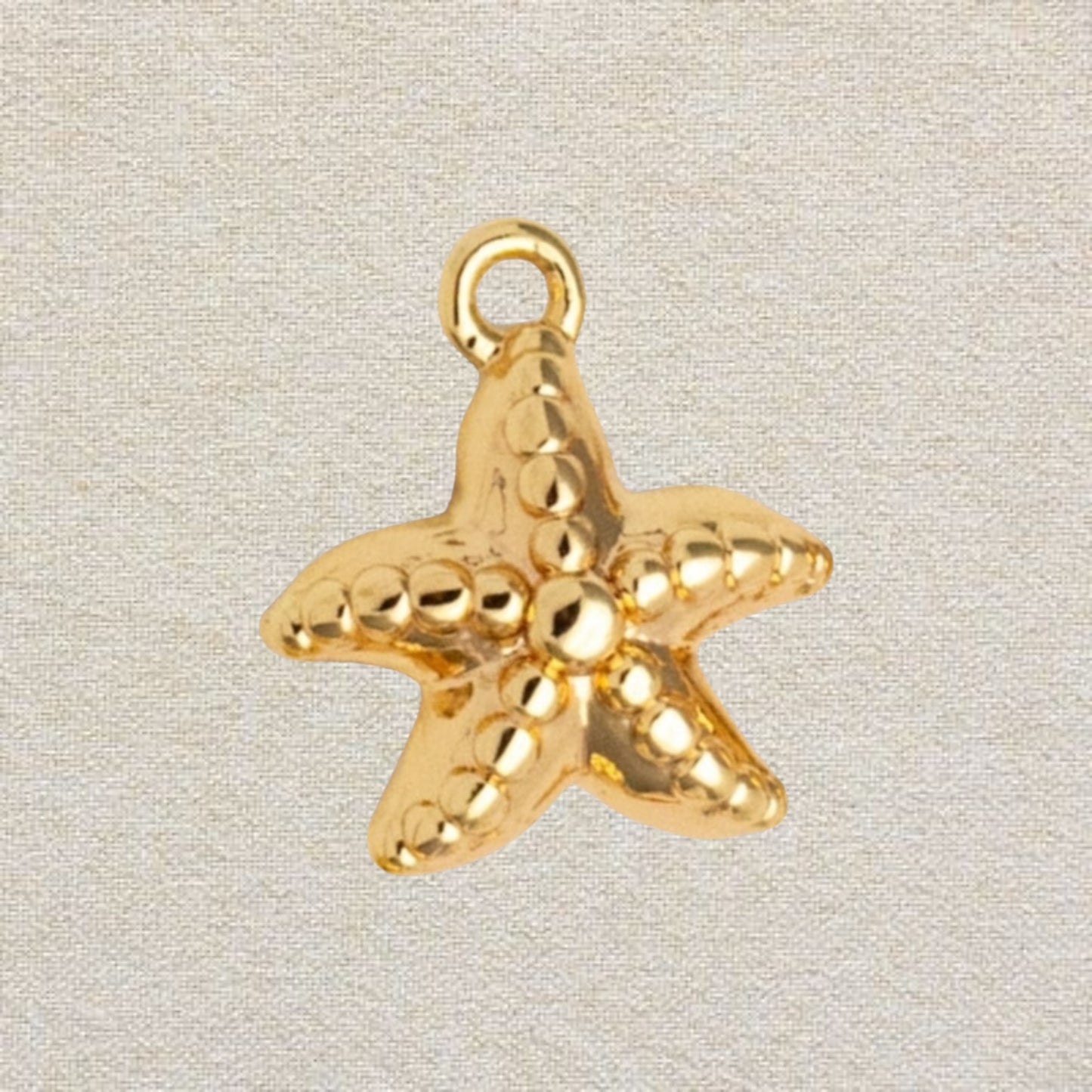gold starfish charm