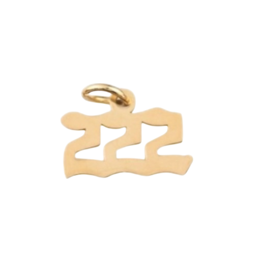 angel number charm (222)