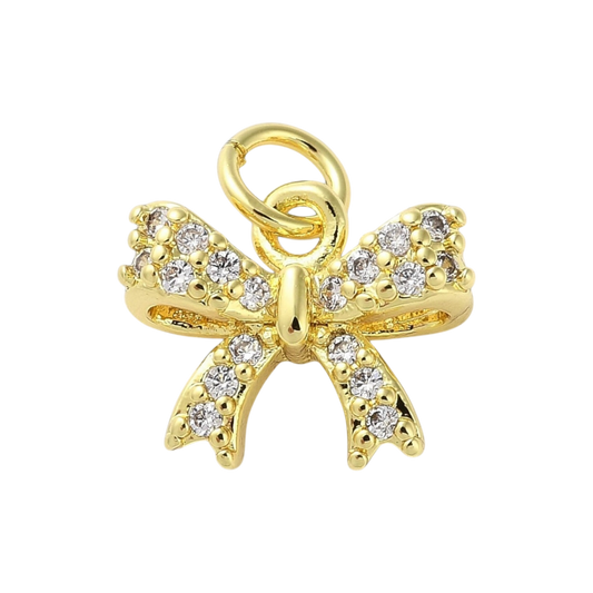 bow rhinestone charm (2)