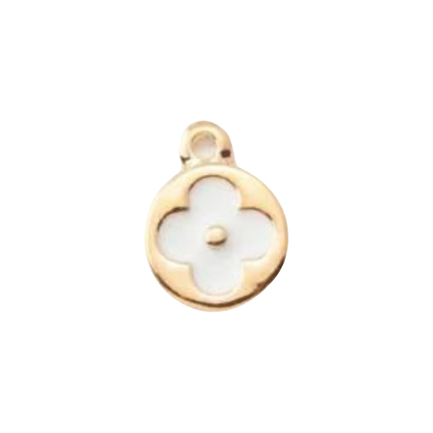 clover charm (white)