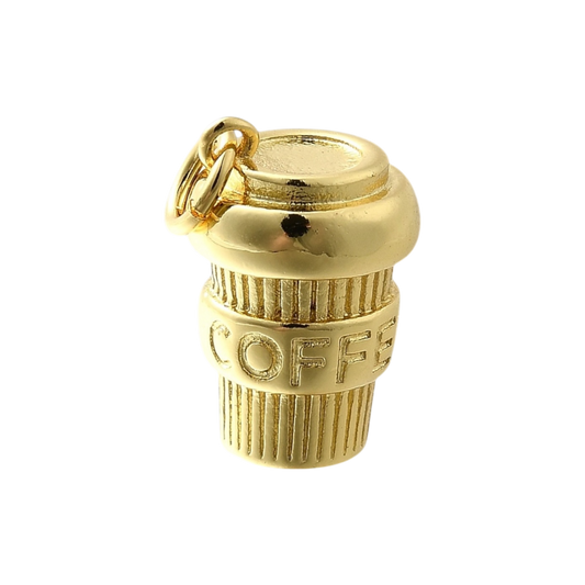 coffee charm gold