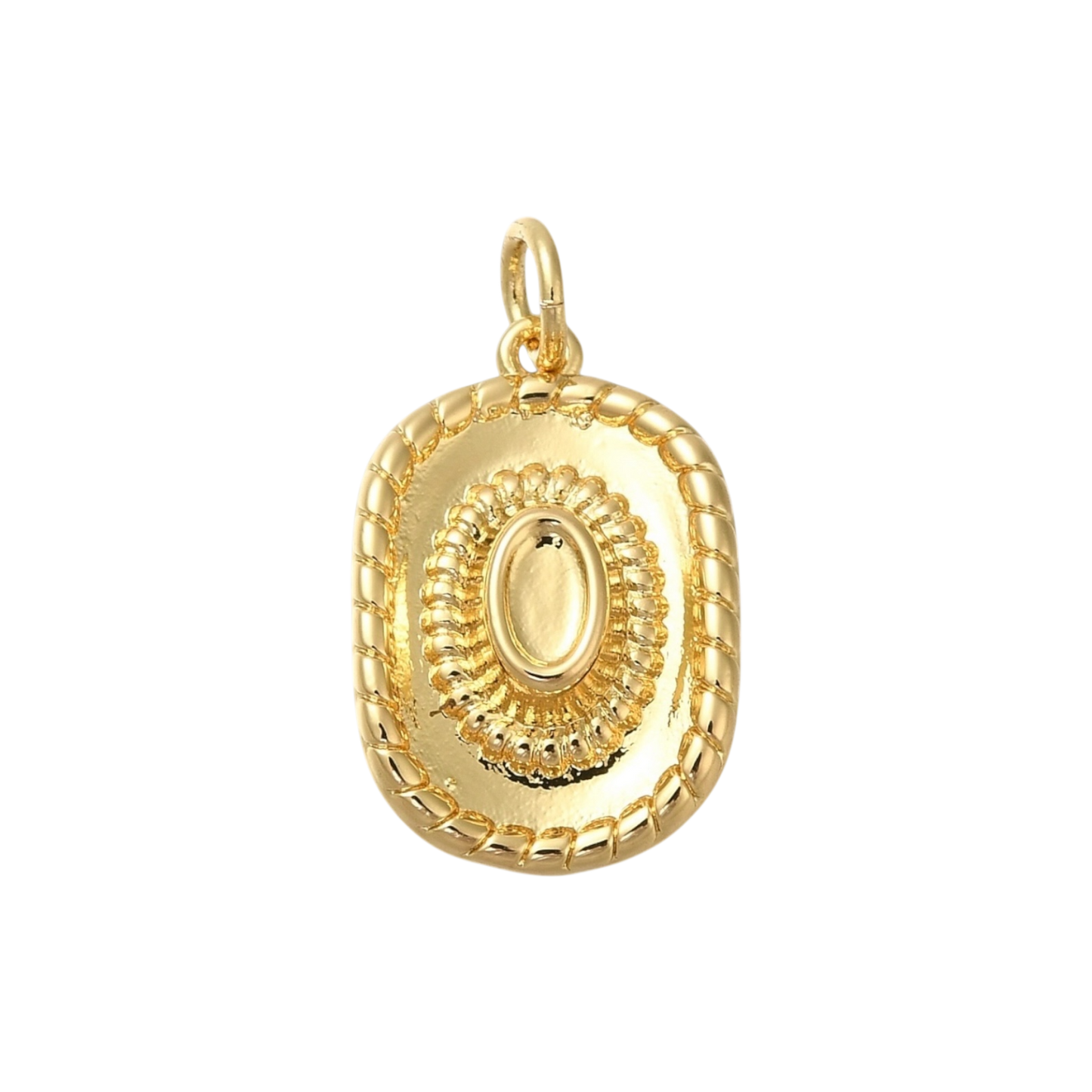 gold cowboy hat charm