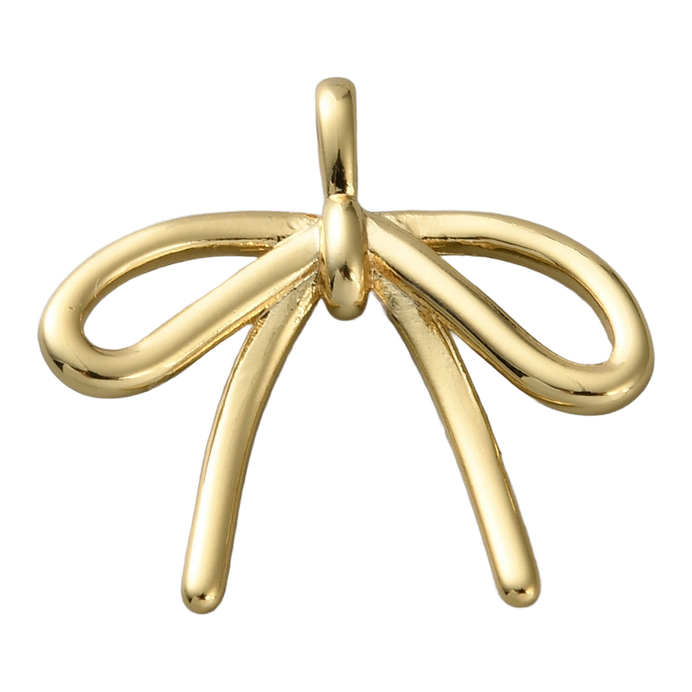 gold bow charm