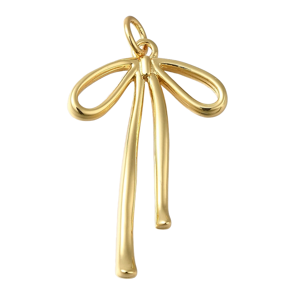 gold long bow charm (2)