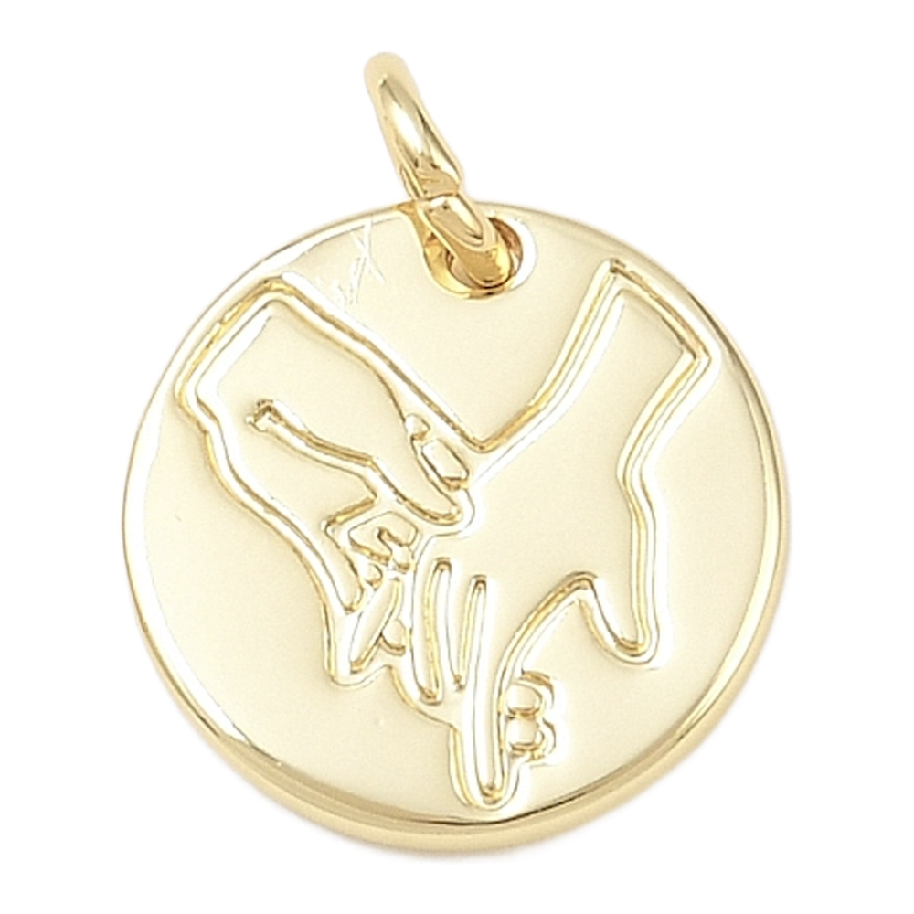 gold pinky promise charm
