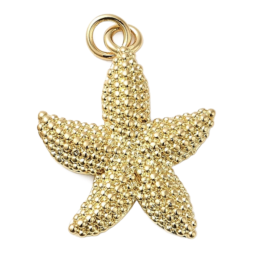 gold starfish charm