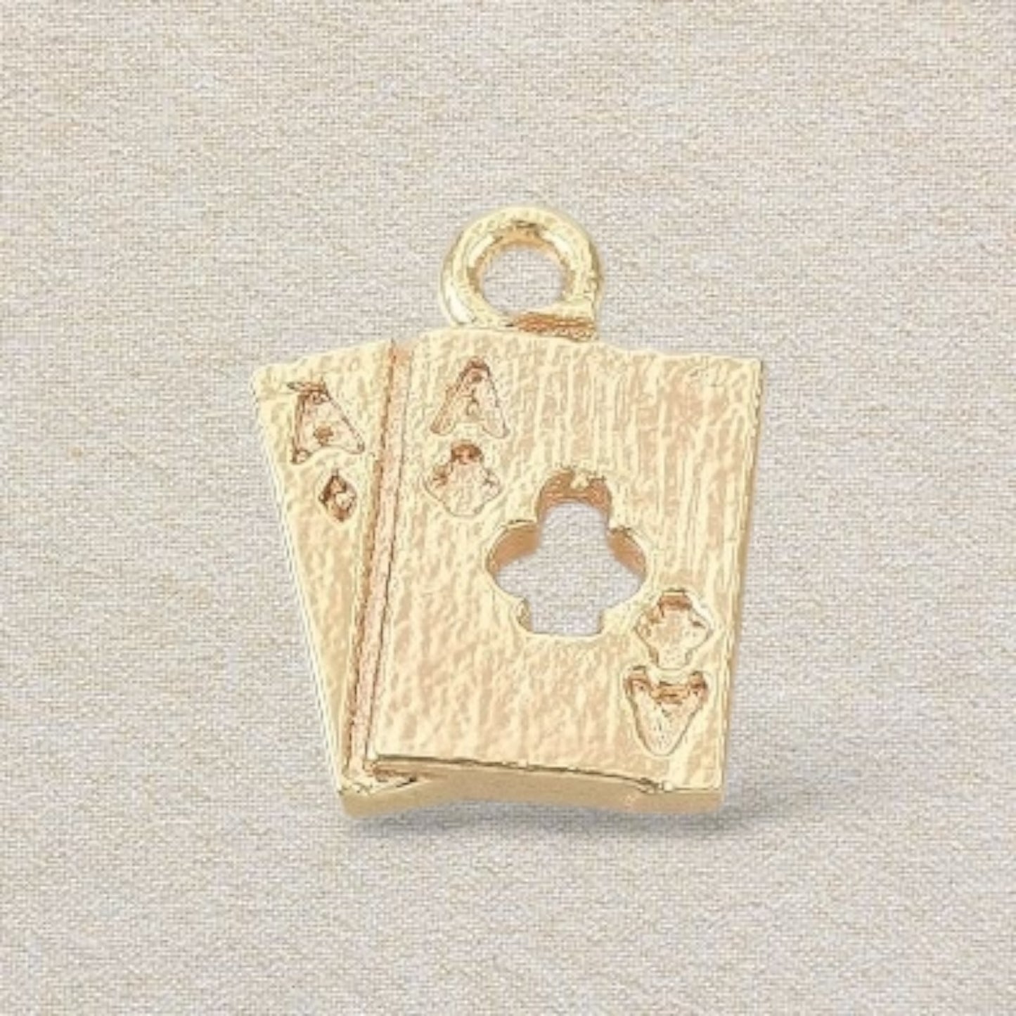 gold ace charm
