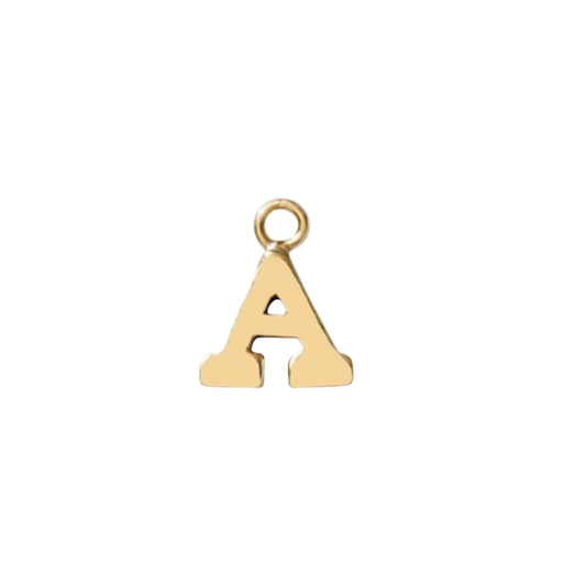 gold letter initial charm *14k gold filled*