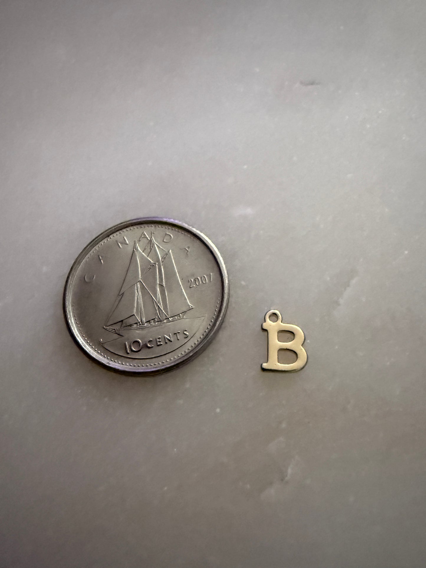 gold letter initial charm *14k gold filled*