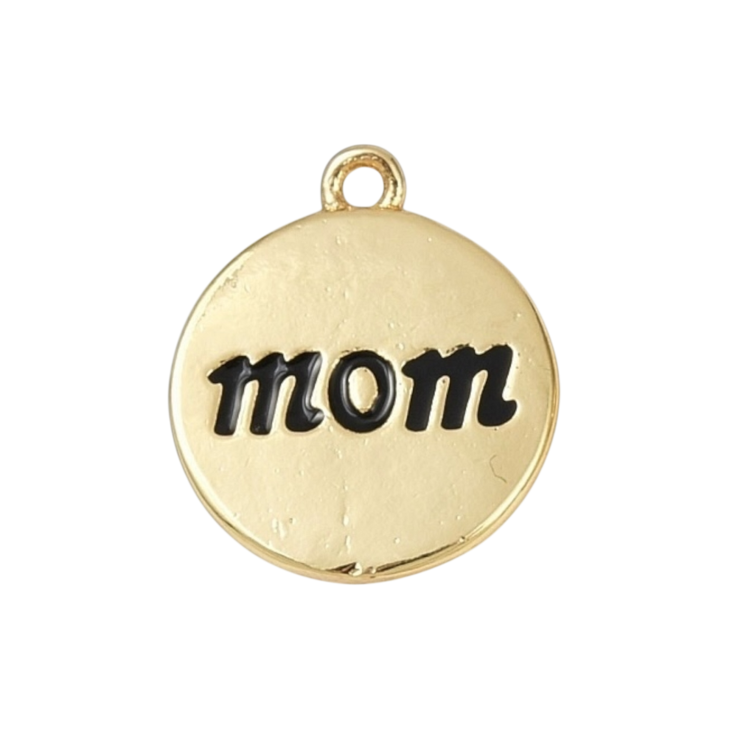 mom pendant charm (black)