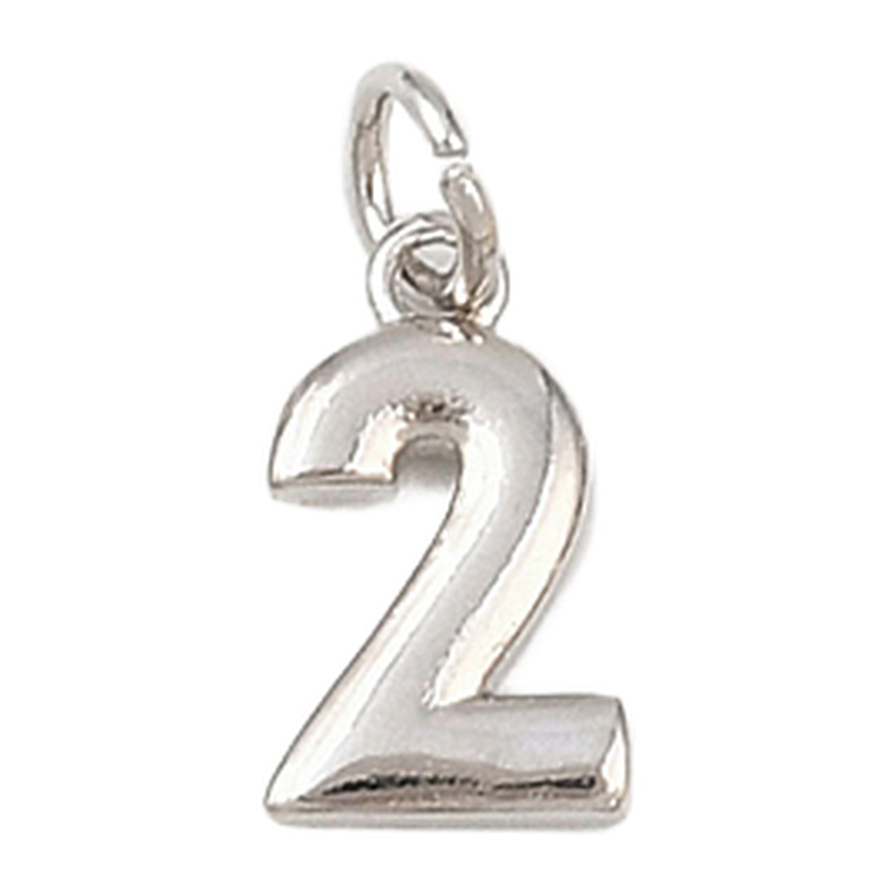 silver number charm (2)