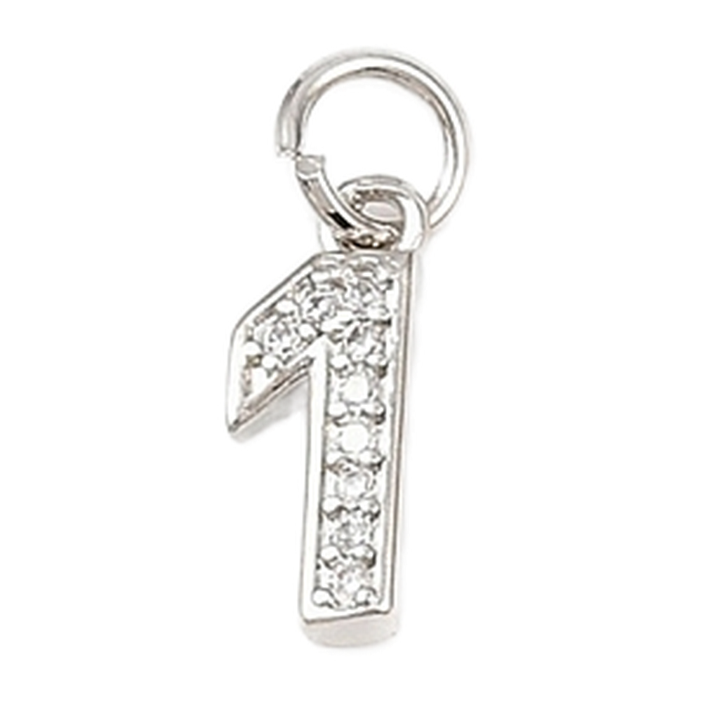 silver rhinestone number charm (1)