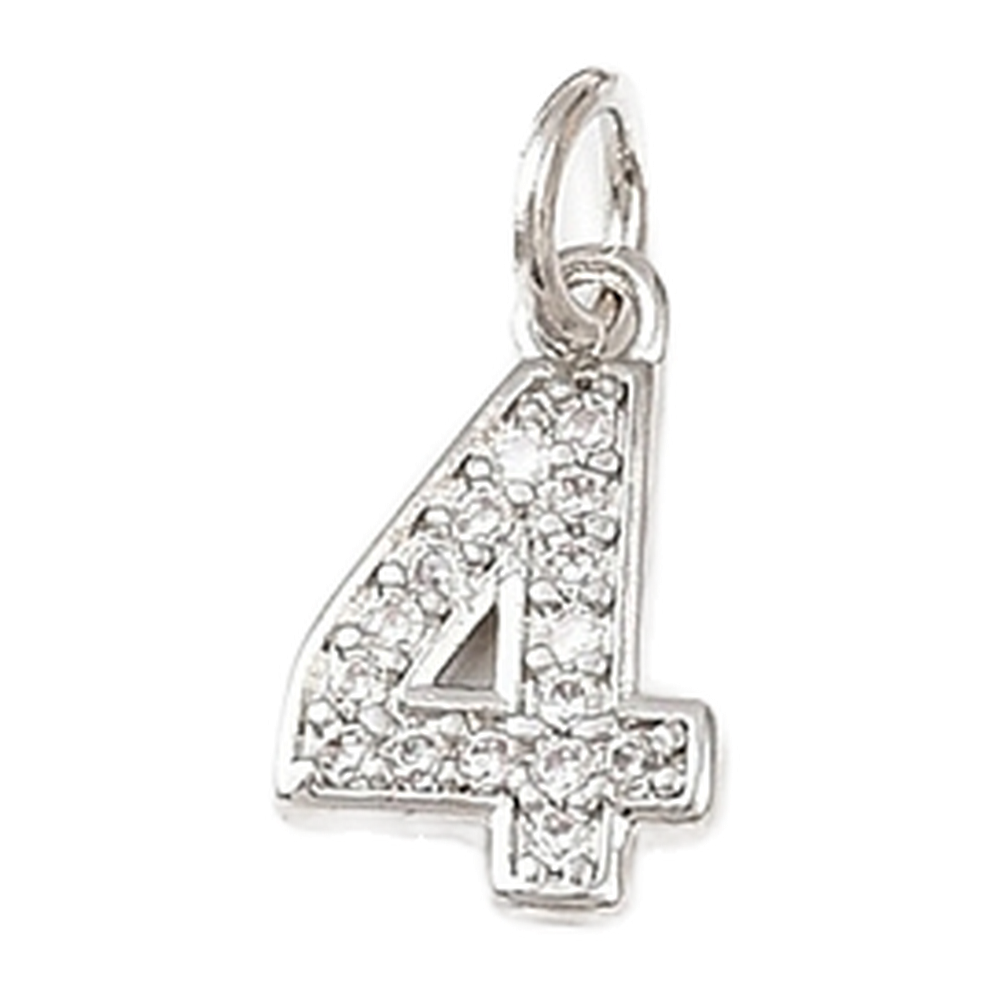 silver rhinestone number charm (4)