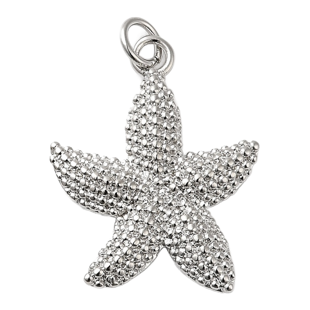 silver starfish charm
