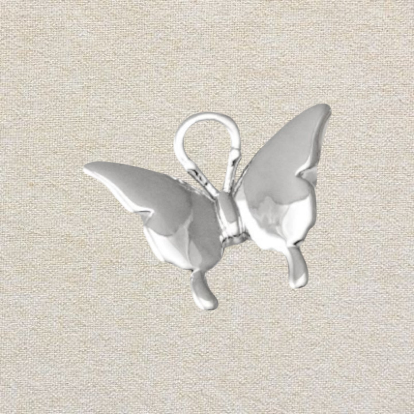 silver butterfly charm